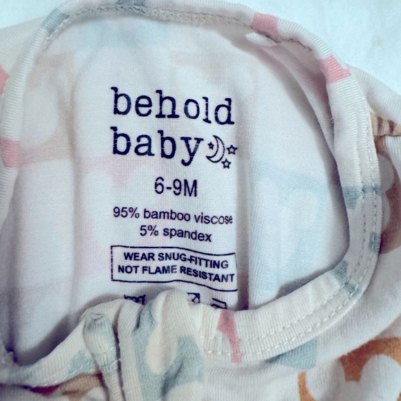 Set of 2 Super Soft. Behold Baby. 6-9M Bamboo. Mickey Pajamas. - Picture 5 of 5